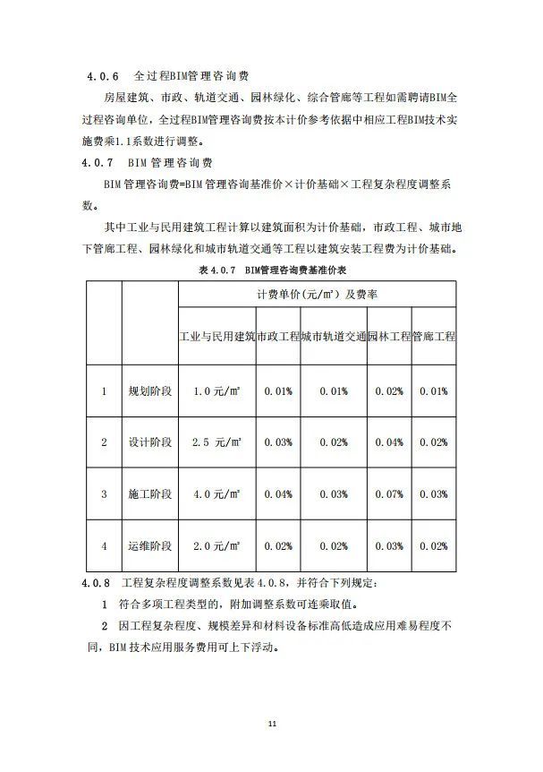 重庆市房屋与市政工程BIM计费指南公布_12