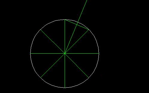 CAD中绘制八角心形花的方法