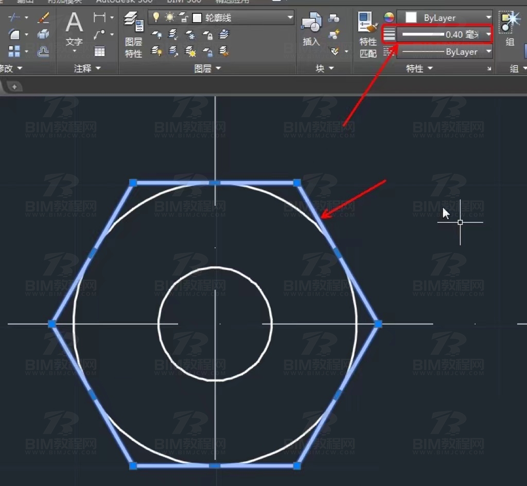 CAD螺帽平面图的绘制步骤(cad绘制建筑平面图步骤)